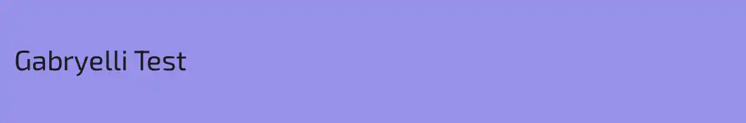 Gabryelli Test